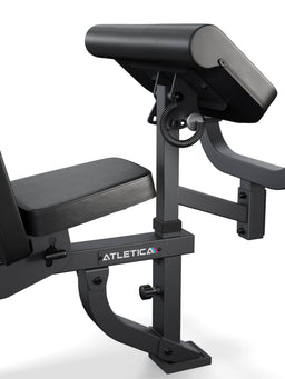 B2 Fullbody Weight Bench with Padded Seat and Back Surface, with LegMaster and ArmMaster Option 