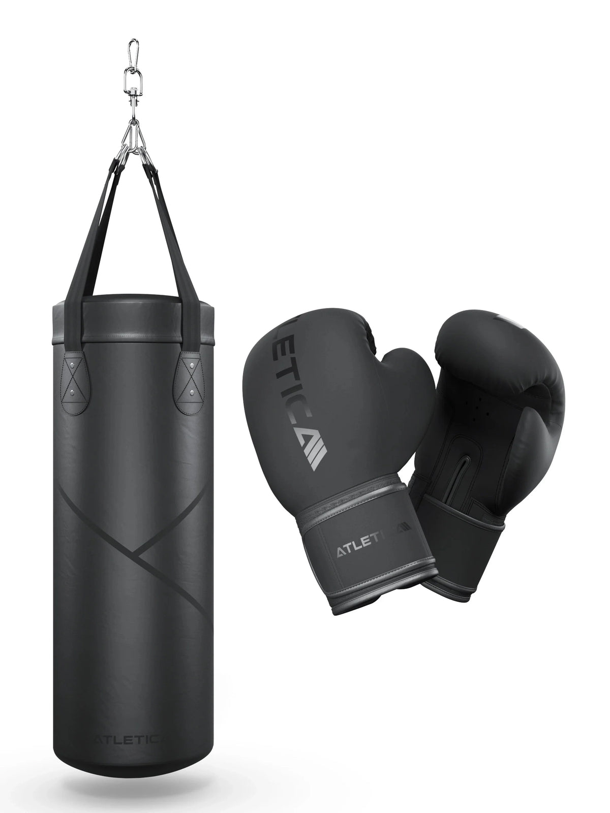 BBX Boxing Set with boxing gloves, punching bag and strap mount