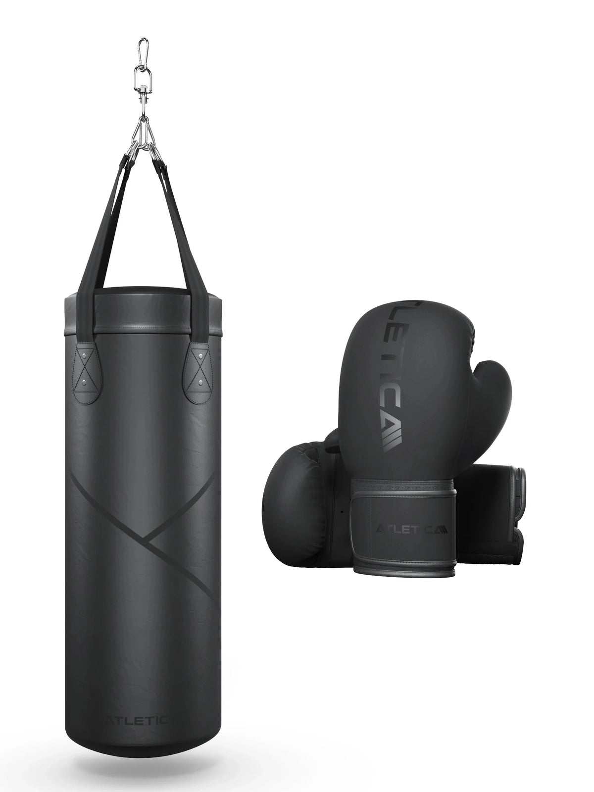 BBX Boxing Set with punching bag made of high-quality PU leather