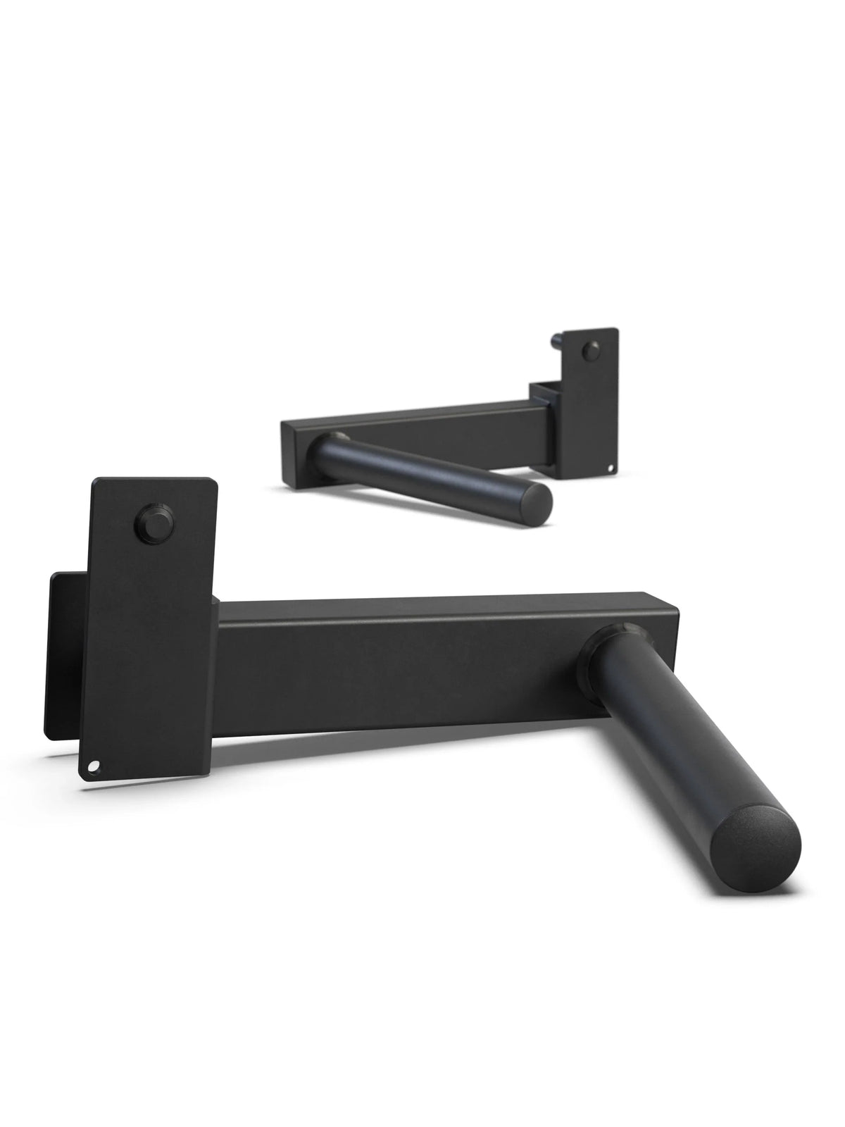 Atletica R7 Dip Station with Black Steel Arms for Expanding Power Rack and Rig Systems
