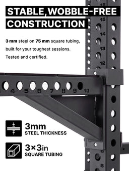 R8-Nitro Dual Pulley Cable Rack – 11-gauge steel on 3"x3" square tube