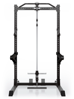 ATLETICA R7 Rider Plate Loaded – front view with lat pulldown and low row