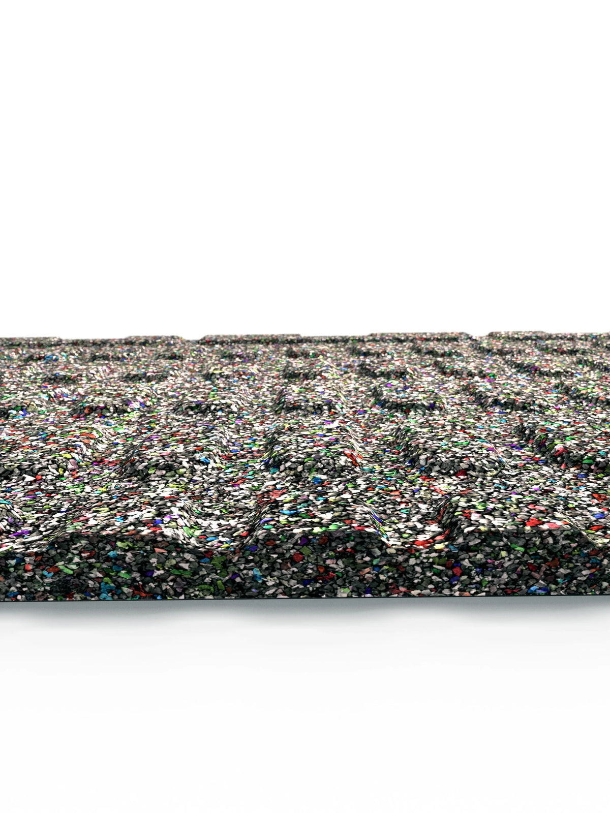 MaxProtect 65 sq ft Rubber Mat 20 mm with colored Granulate in the Material Cross-Section