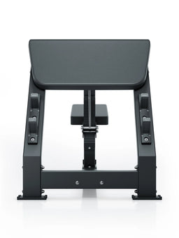 Preacher Curl SET - black preacher curl bench, padded arm rest, robust metal construction
