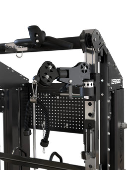 Defender Smith Machine with Pull-Up Bar, cable pull, handles and Storage System