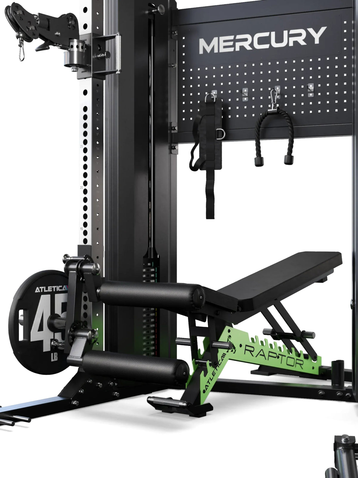 Leg training option on the Home Gym and Raptor Adjustable Weight Bench