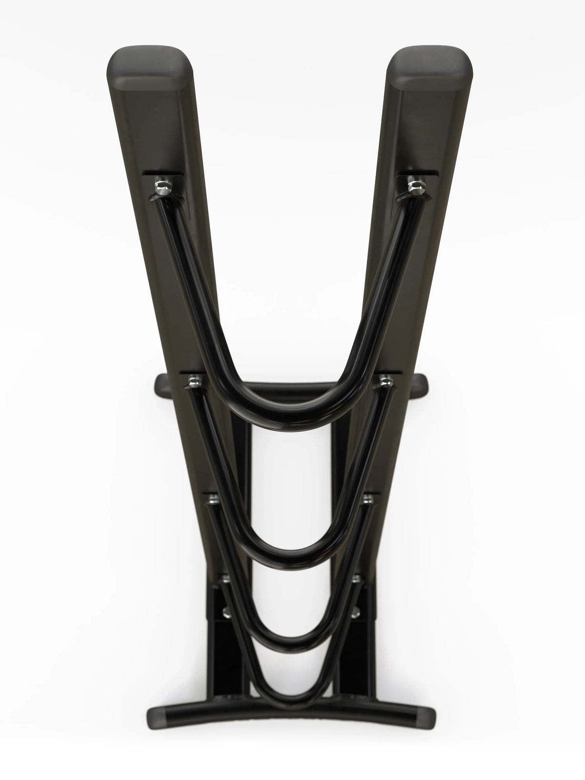 ATLETICA WallBall Stand – Detail view of the holders | padded supports for Wall Balls