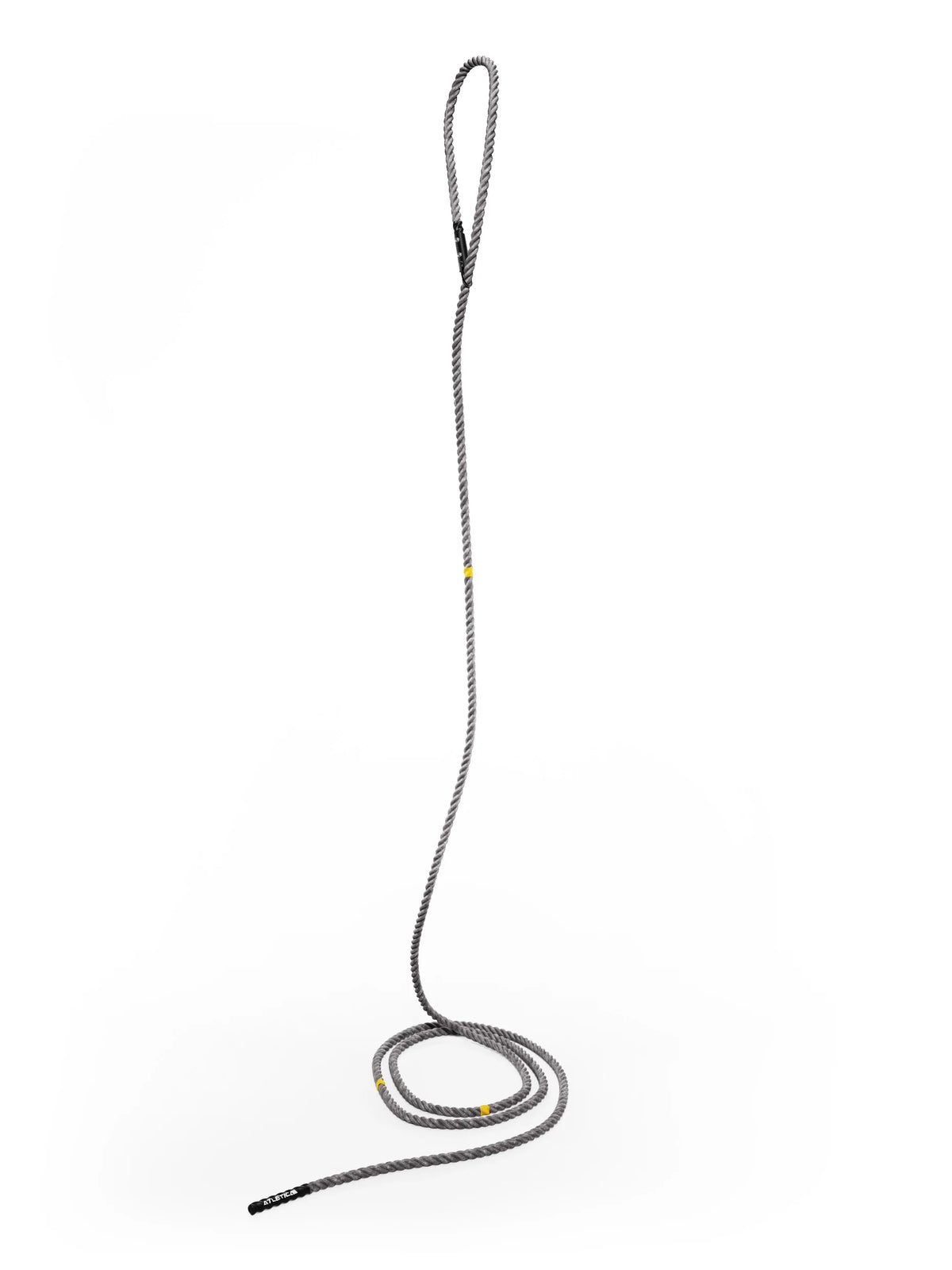 Atletica HRX Power Rope Battle Rope 40 ft in complete view with loop and gray rope