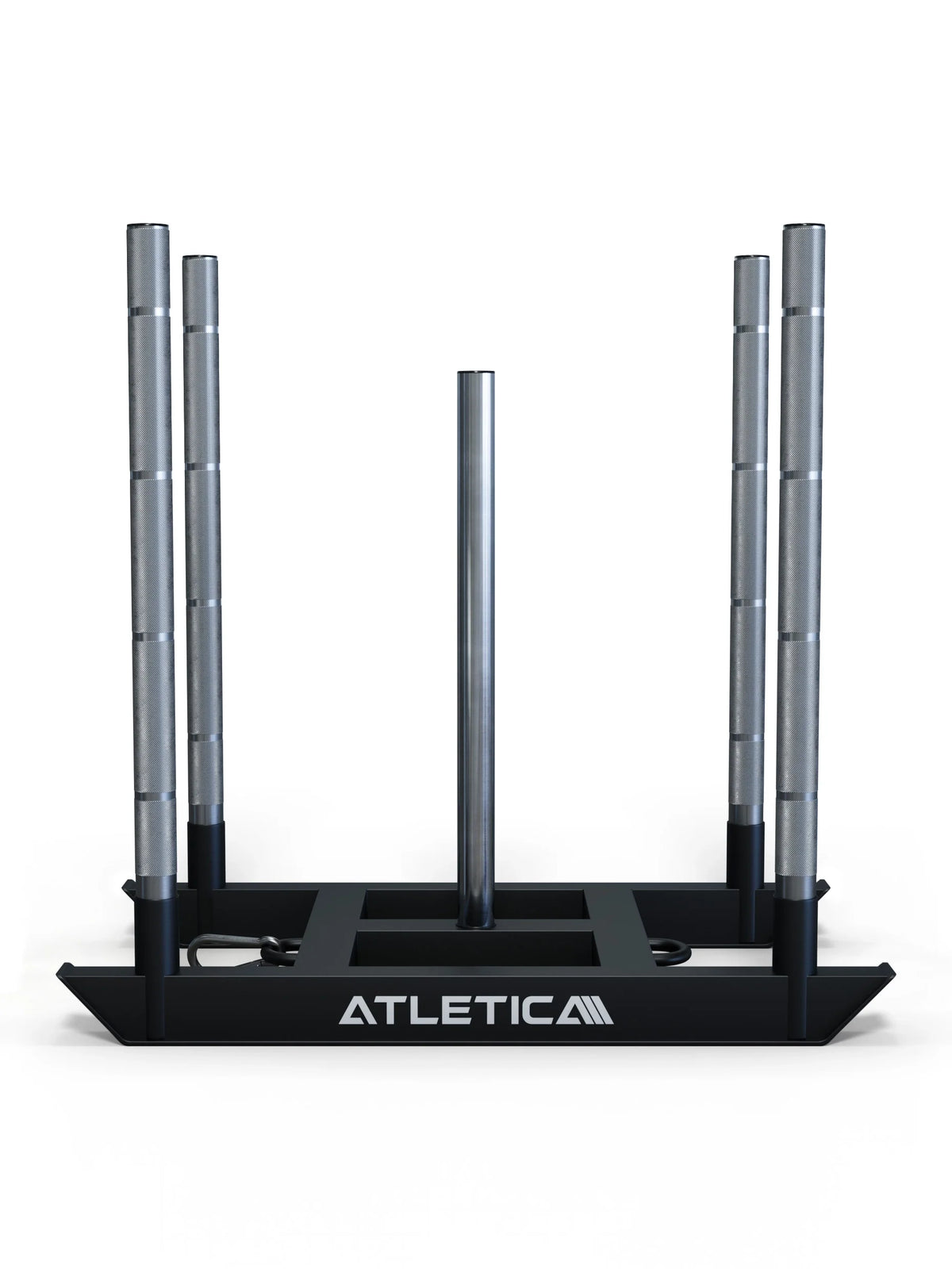 Atletica HRX Power Sled weight sled with four grip bars and central plate holder
