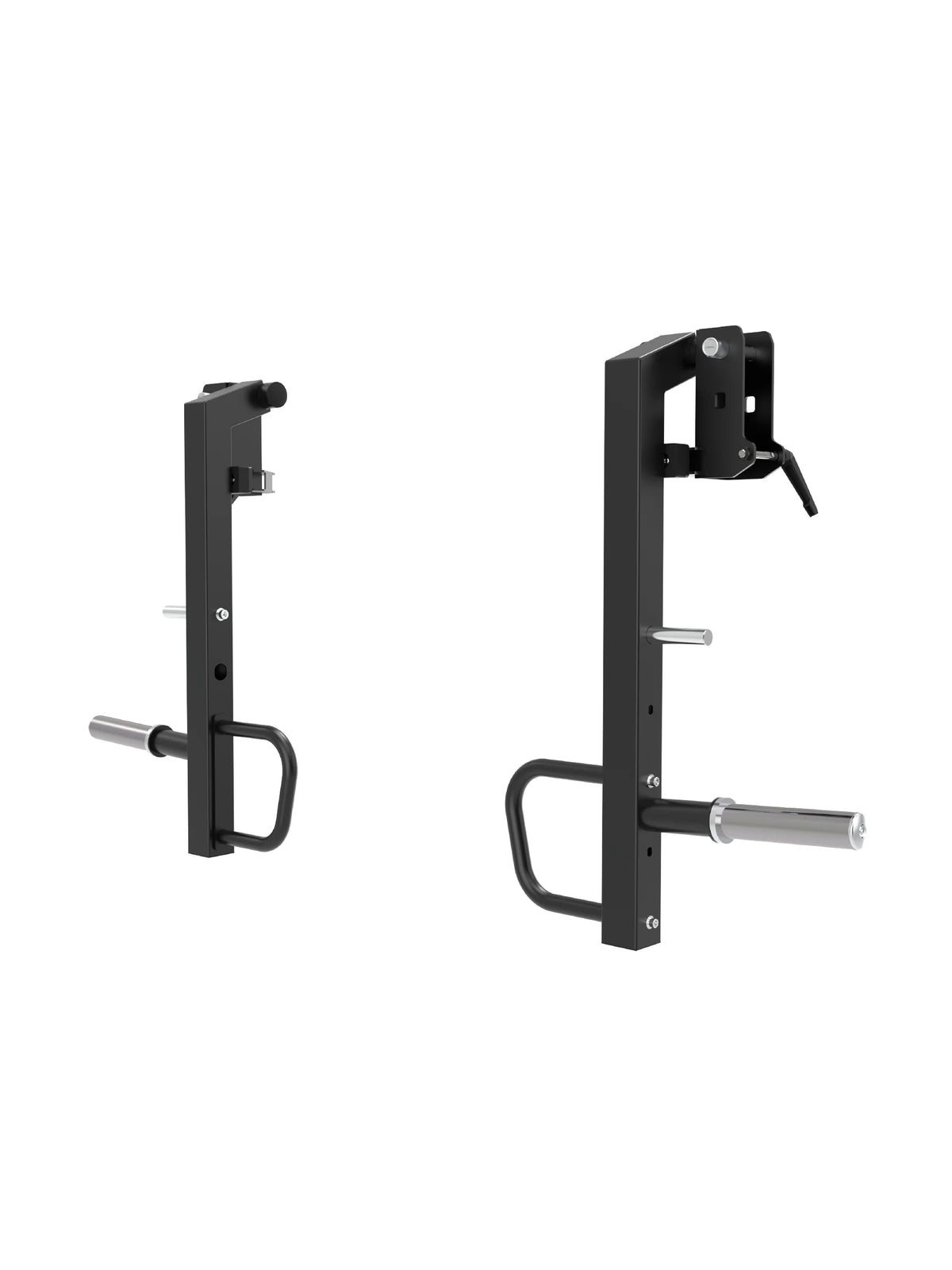 Atletica Jammer Arms with weight plate holders for strength training on the Rampage and Blackout Home Gym