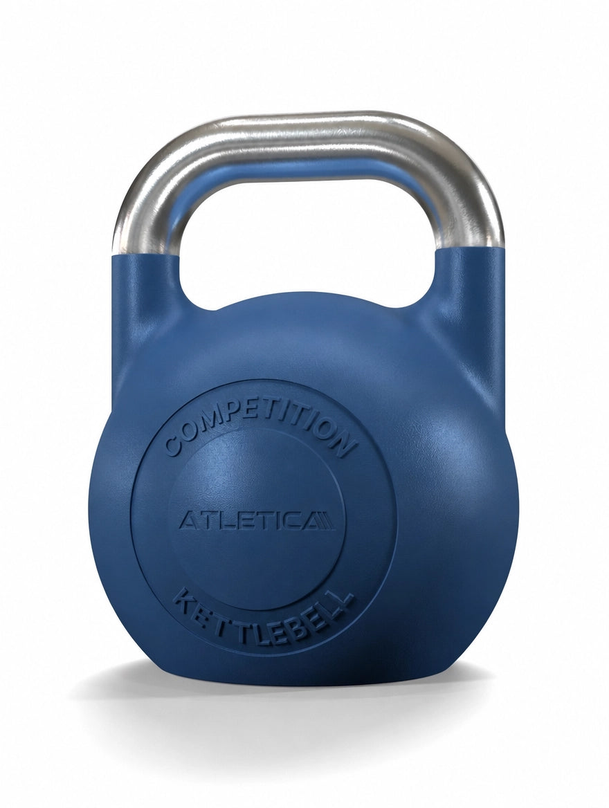 Competition Kettlebell Set - blue Competition kettlebell with silver handle, for competition and functional training