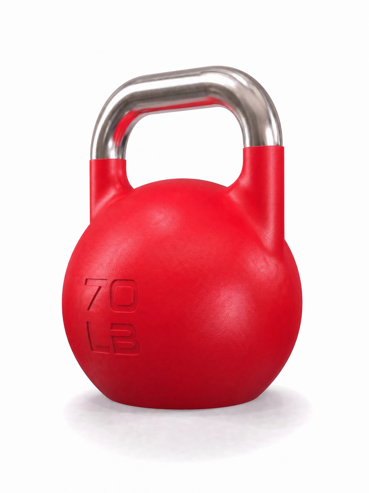 Competition Kettlebell  - 70 lb, steel handle, for Functional Training, in red