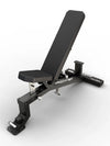 ATLETICA Predator Weight Bench – front view, adjustable backrest, 4.25"x2.25" steel