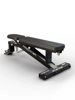 Atletica Predator EVO modular Weight Bench - 4.25"x2.25" 11-gauge steel frame with integrated transport casters