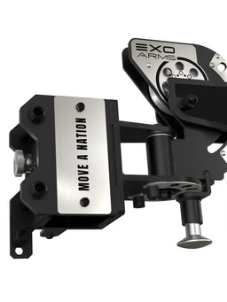 ATLETICA EXO Arms – trolley holder with logo plate and cable pulley arm, aluminum Pop Pin