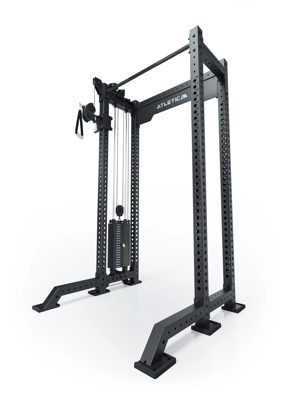 R8 Bradley Left - cable pulley attachment, 190 lb weight stack, cable pull, 16.5-inch Crossbar
