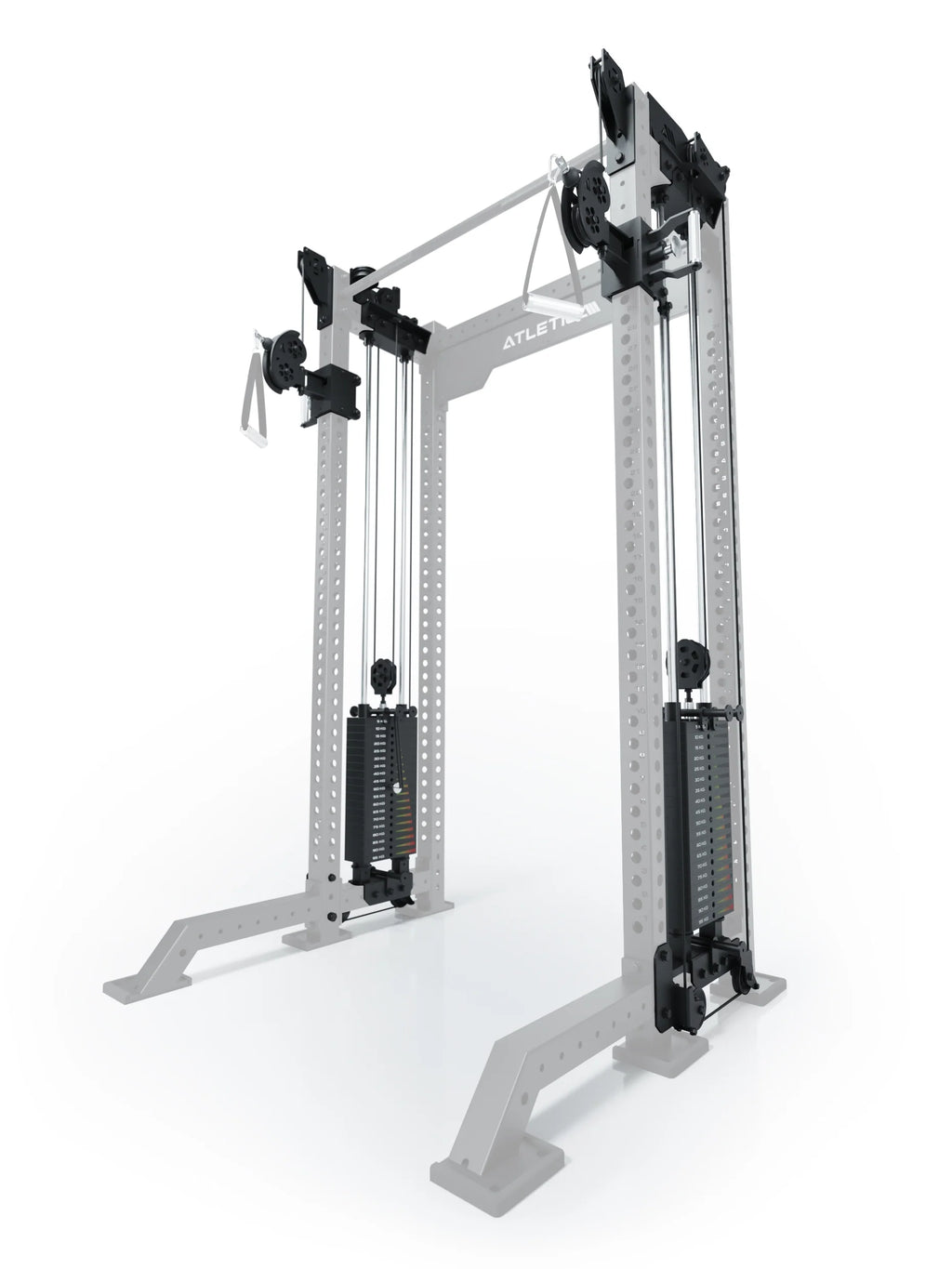 R8 Bradley - Functional Trainer with two 190 lb Weight Stacks, Pulleys, Handles
