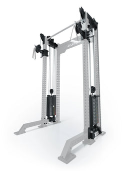 R8 Bradley - Functional Trainer with two 190 lb Weight Stacks, Pulleys, Handles