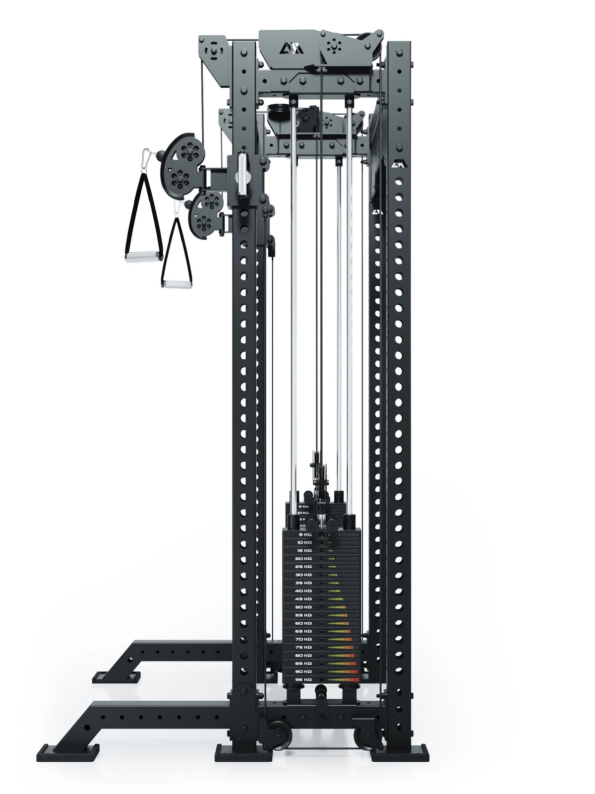 R8 Bradley Dual cable pulley attachment with two 210 lb weight stacks, for 16.5" Crossbar