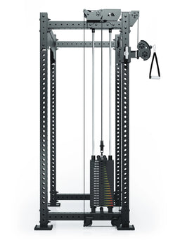 R8 Bradley - Functional Trainer with Weight Stack, Cable Pull, Handle, Perforated Sheet Frame