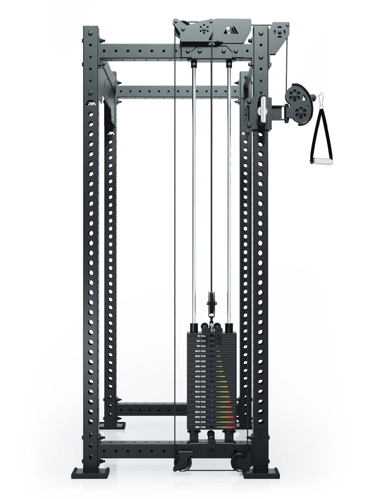 R8 Bradley - Functional Trainer with Weight Stack, Cable Pull, Handle, Perforated Sheet Frame