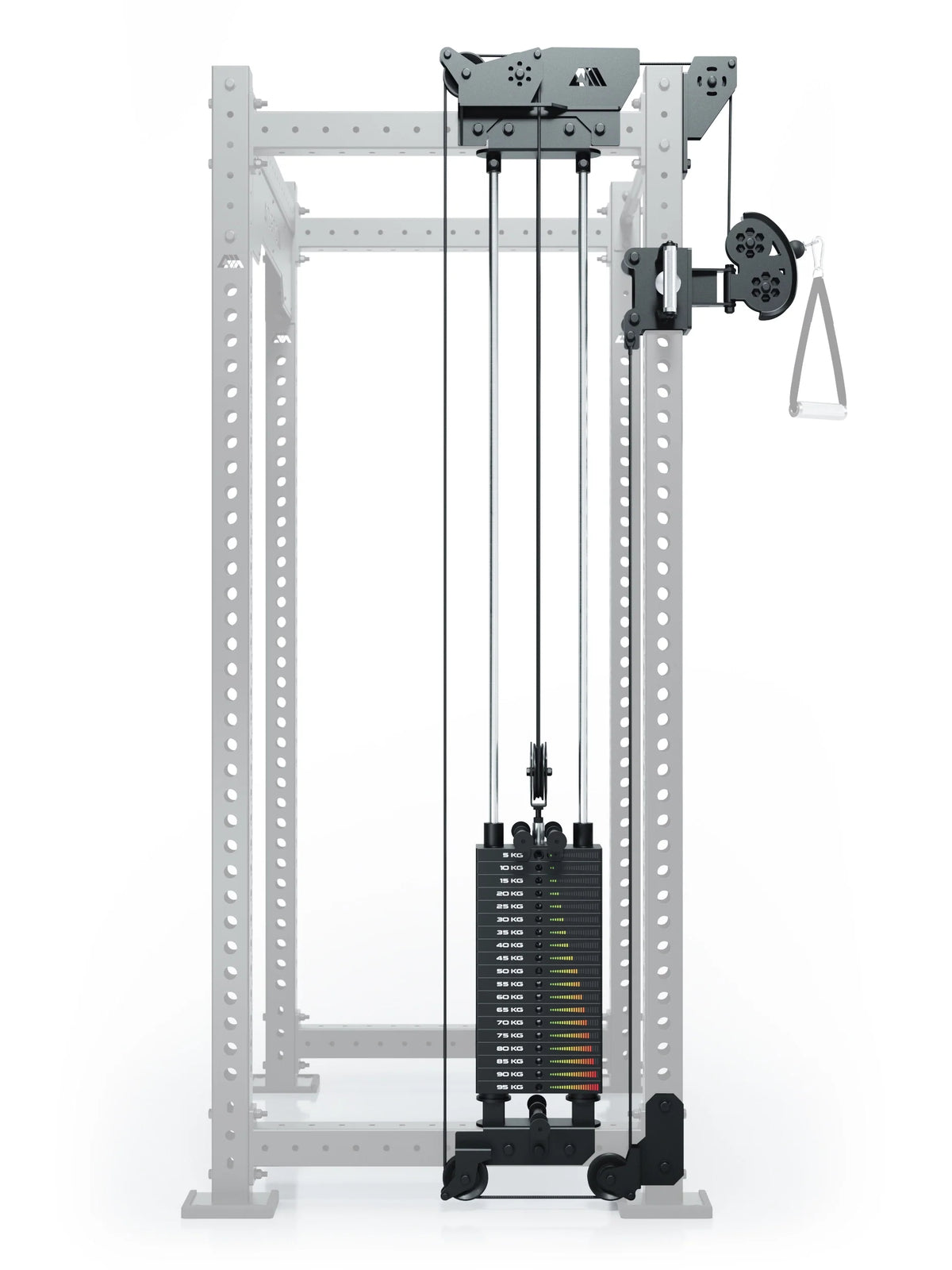 R8 Bradley - cable pulley attachment with weight stack, 190 lb, 30.5-inch crossbar
