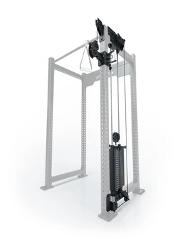 R8 Bradley - cable pulley attachment on Power Rack, 190 lb weight stack, pulleys