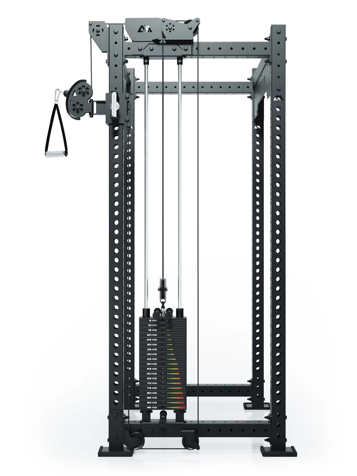 R8 Bradley Cable Pulley Attachment Right with Two 210 lb Weight Stacks, for 30.5-inch Crossbar