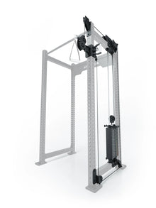 R8 Bradley - cable pulley attachment on Power Rack, 210 lb weight stack, pulleys