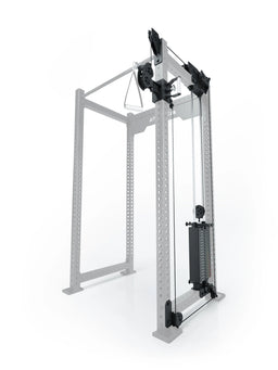 R8 Bradley - cable pulley attachment on Power Rack, 190 lb weight stack, pulleys