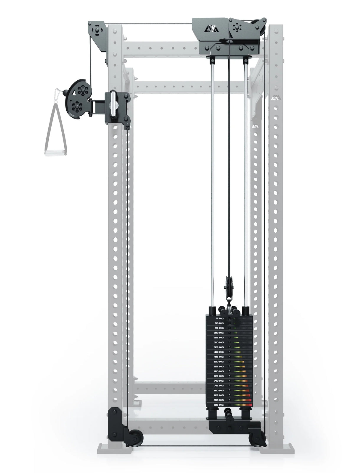 R8 Bradley Right - cable pulley attachment for 30.5-inch Crossbar with weight stack, pulleys
