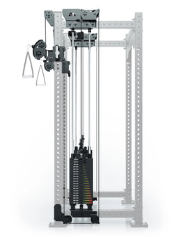 R8 Bradley Dual Cable Pulley Attachment with 380 lb Weight Stacks