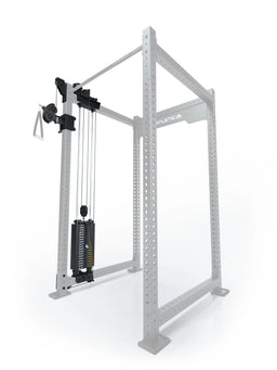 R8 Bradley - Cable Pulley Attachment with Weight Stack 190 lb on One Side at the Front