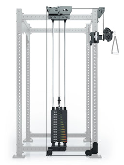 R8 Bradley Left - cable pulley attachment with 190 lb weight stack, for isolation exercises on the cable pulley