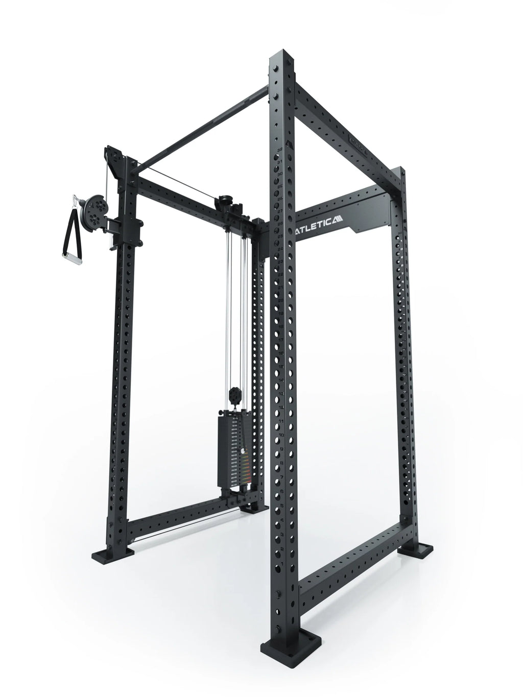 R8 Bradley Left cable pulley attachment with 190 lb weight stack, for 43-inch crossbar