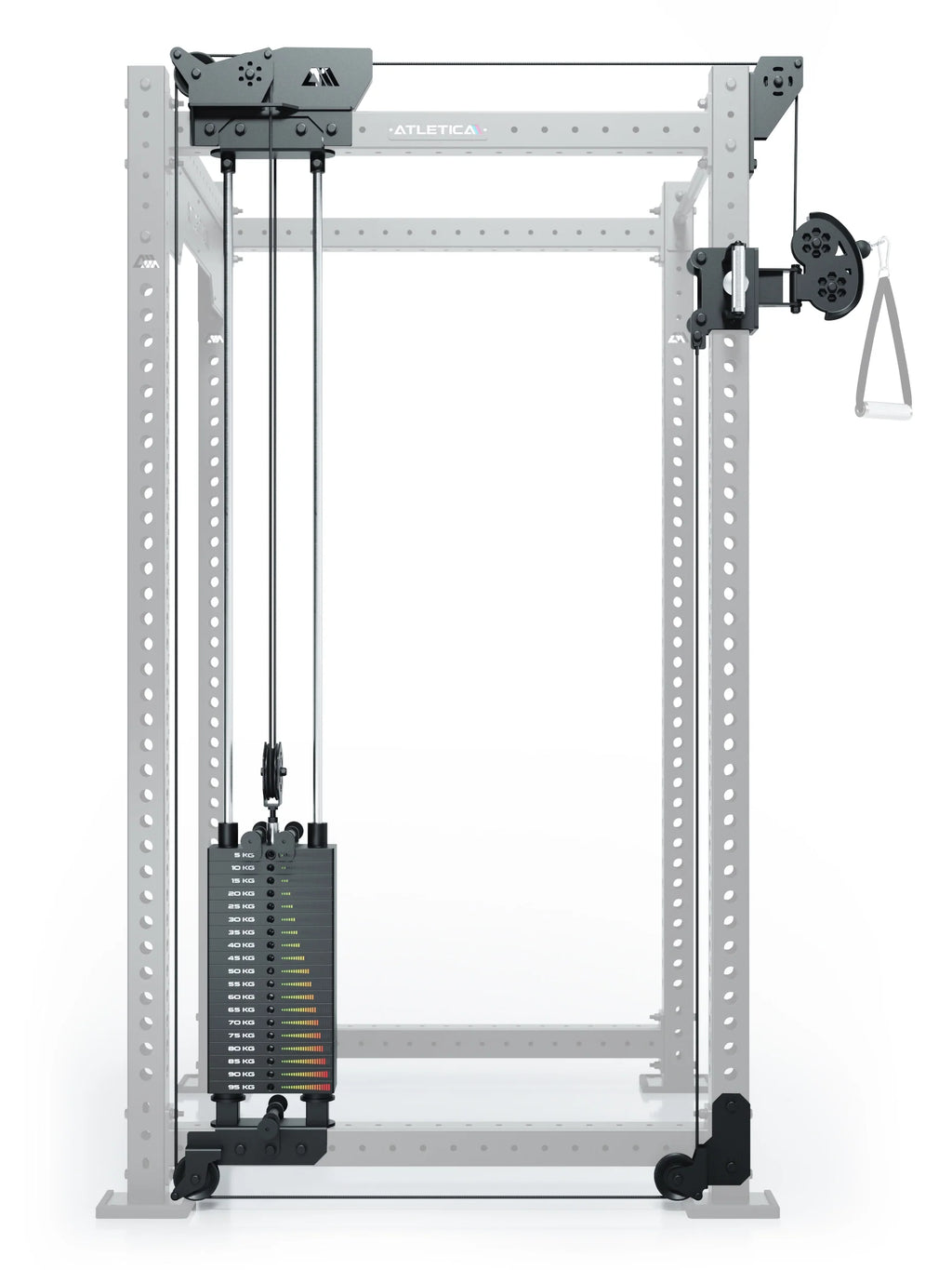 R8 Bradley Left Cable Pulley Attachment with 190 lb Weight Stack