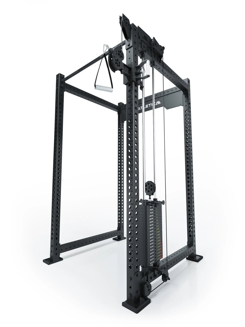 R8 Bradley - functional trainer with weight stack, cable pull, handle, metal frame