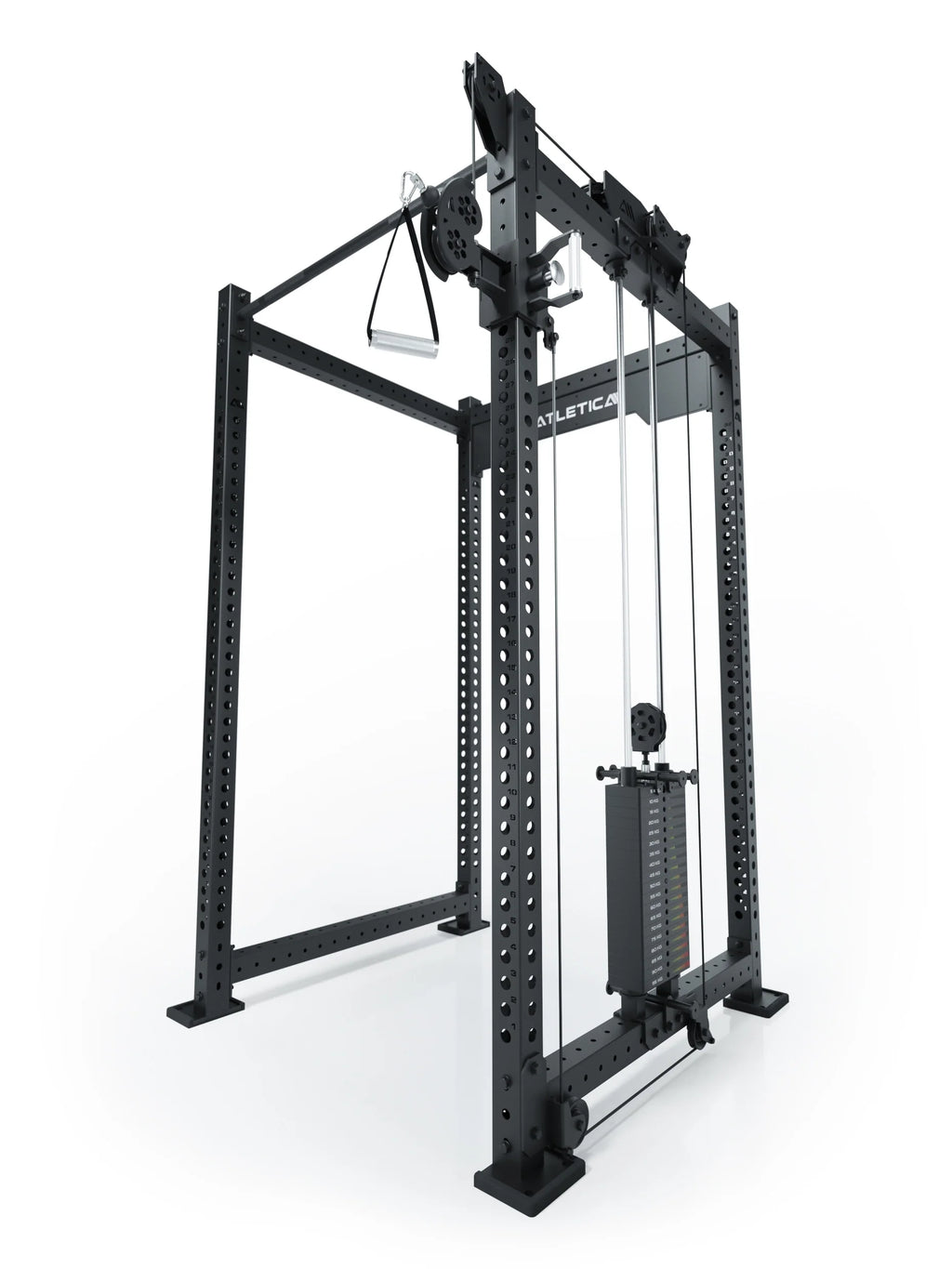 R8 Bradley Right - Cable Pulley attachment with weight stack, cable pulley, 43-inch Crossbar