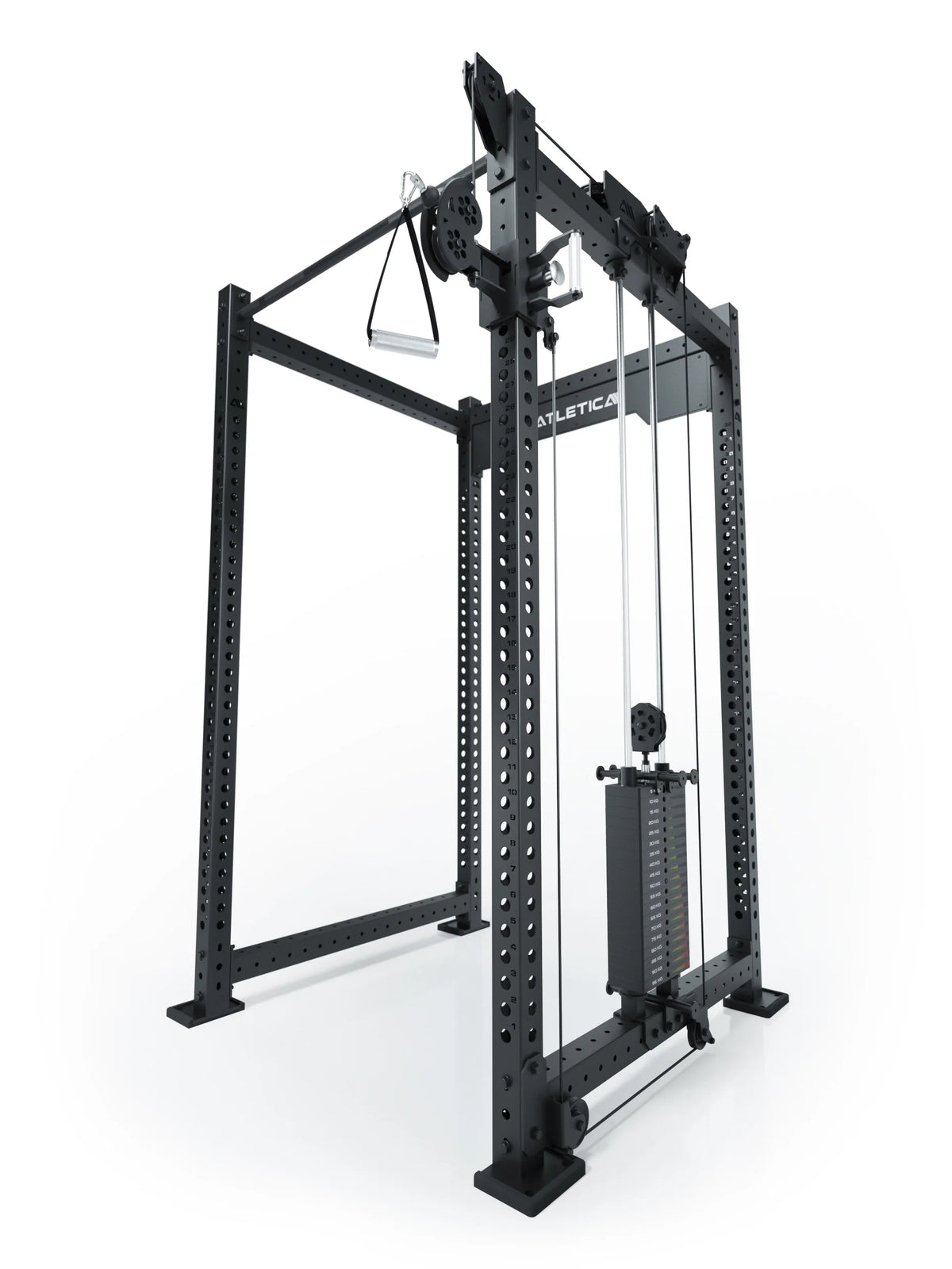 R8 Bradley Right - Cable Pulley attachment with weight stack, cable pulley, 43-inch Crossbar