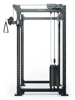 R8 Bradley - Functional Trainer with Weight Stack, Handle on right, Perforated Sheet Frame