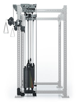 R8 Bradley Power Rack with Functional Trainer and weight stacks, pulleys, handles