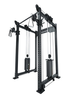 R8 Bradley Dual - Cable Pulley attachment with two weight stacks, 43-inch Crossbars, for isolation exercises on the Cable Pulley