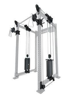 R8 Bradley - functional trainer with two 190 lb weight stacks, pulleys, handles