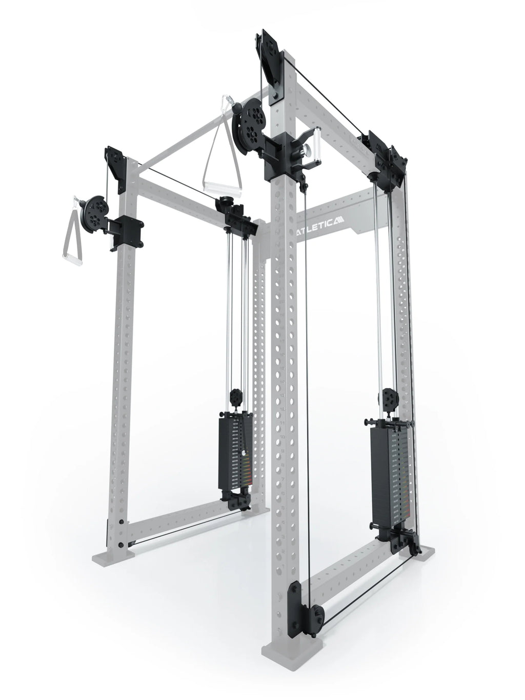 R8 Bradley - functional trainer with two 190 lb weight stacks, two handles
