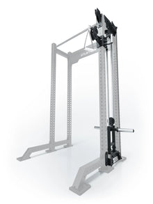 R8 Bradley Plate Loaded Cable Pulley Attachment, right, 16.5" depth, with weight plate holders, position 1