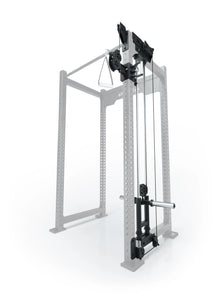 R8 Bradley Plate Loaded Cable Pulley Attachment, right, 30.5" Depth, with Weight Plate Mounts, Position 1