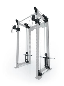 R8 Bradley Plate Loaded cable pulley attachment, Dual, 30.5" depth, with weight plate holders, Position 2