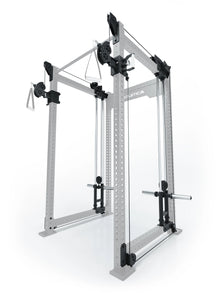 R8 Bradley Plate Loaded cable pulley attachment for Power Rack with 43" depth, with weight plate holders, position 3