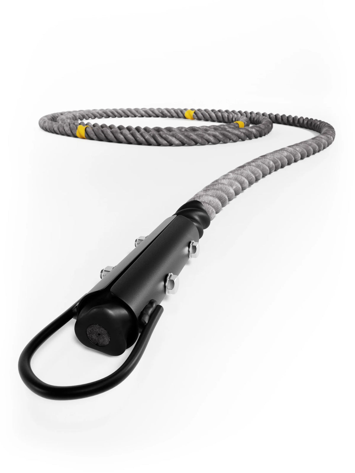 HRX Power Rope 50 ft by Atletica with metal eyelet and reinforced rope attachment