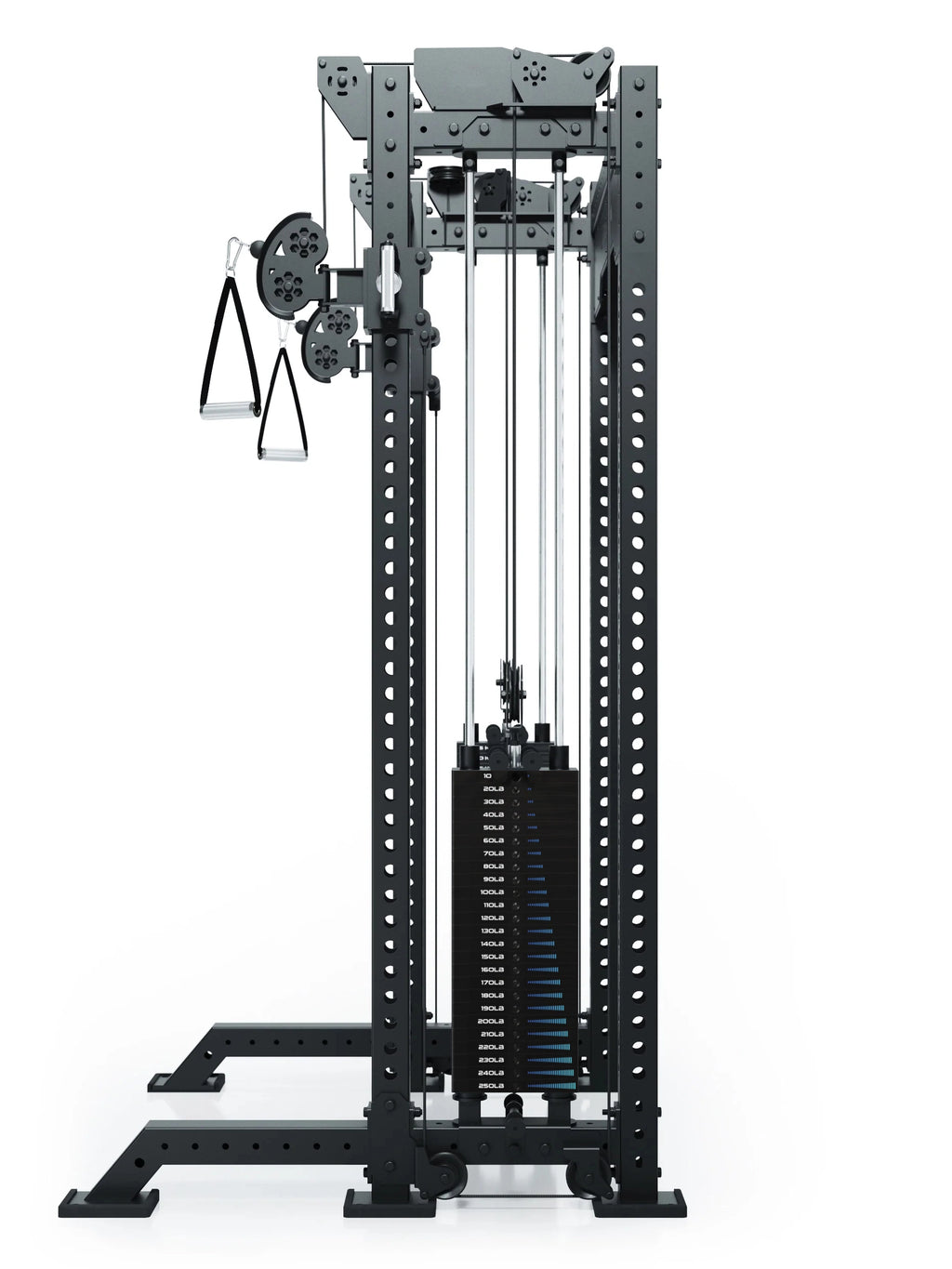 Atletica R8 Bradley cable pulley attachment for 16.5" Crossbars on the Power Rack with 500 lb weight stack